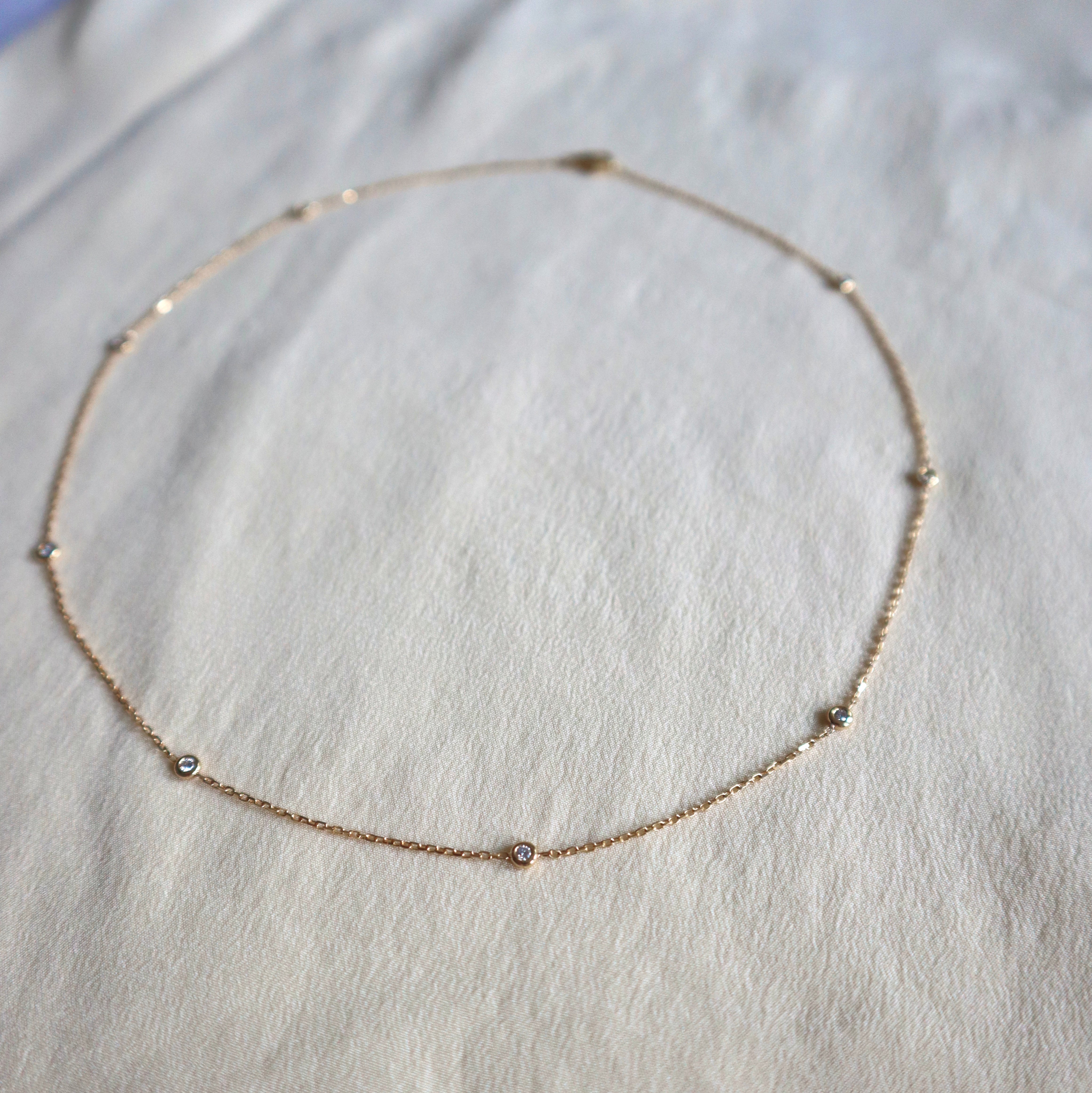 Diamond Station Necklace