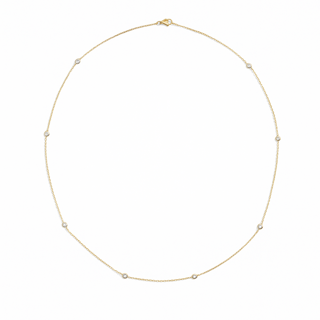 Diamond Station Necklace