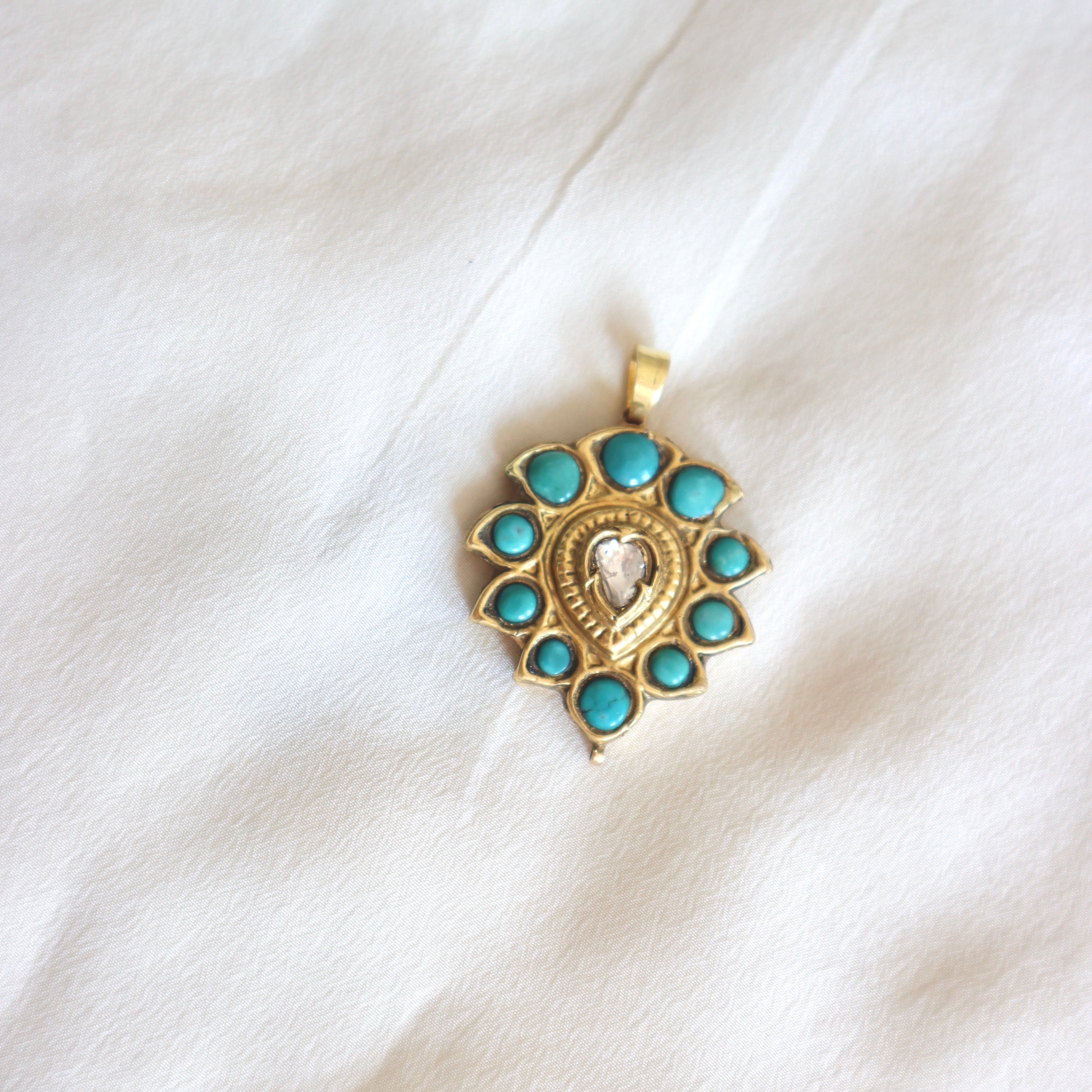 Turquoise Bloom Pendant