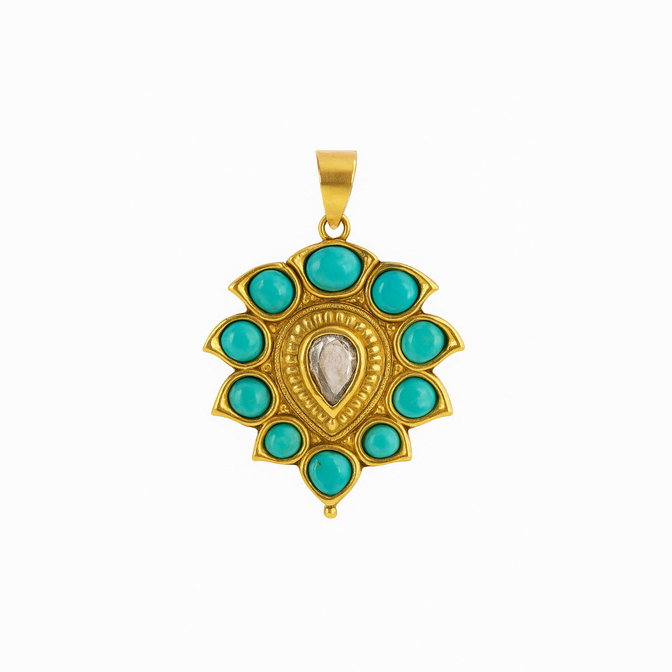 Turquoise Bloom Pendant