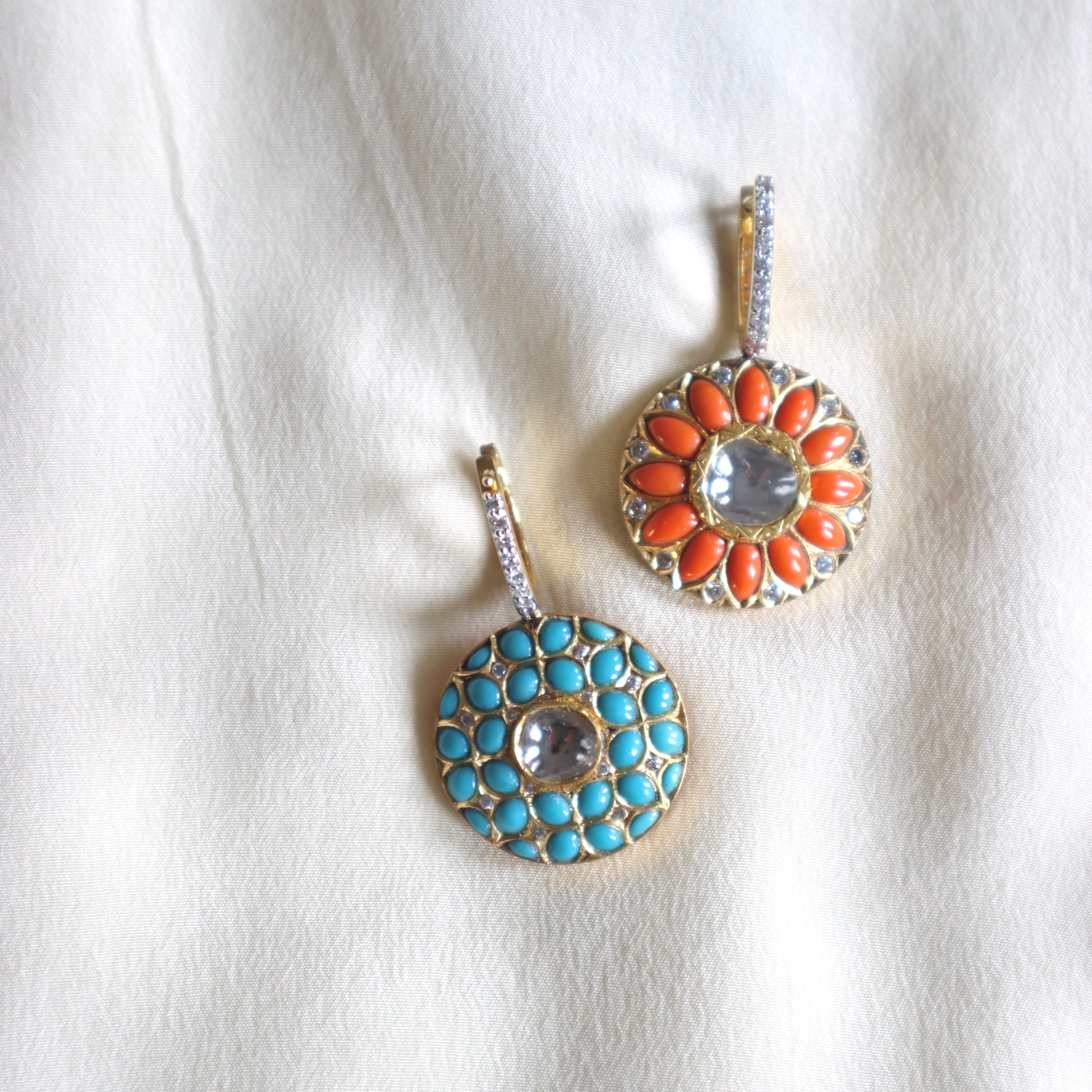 Sun & Sea Double Sided Earrings