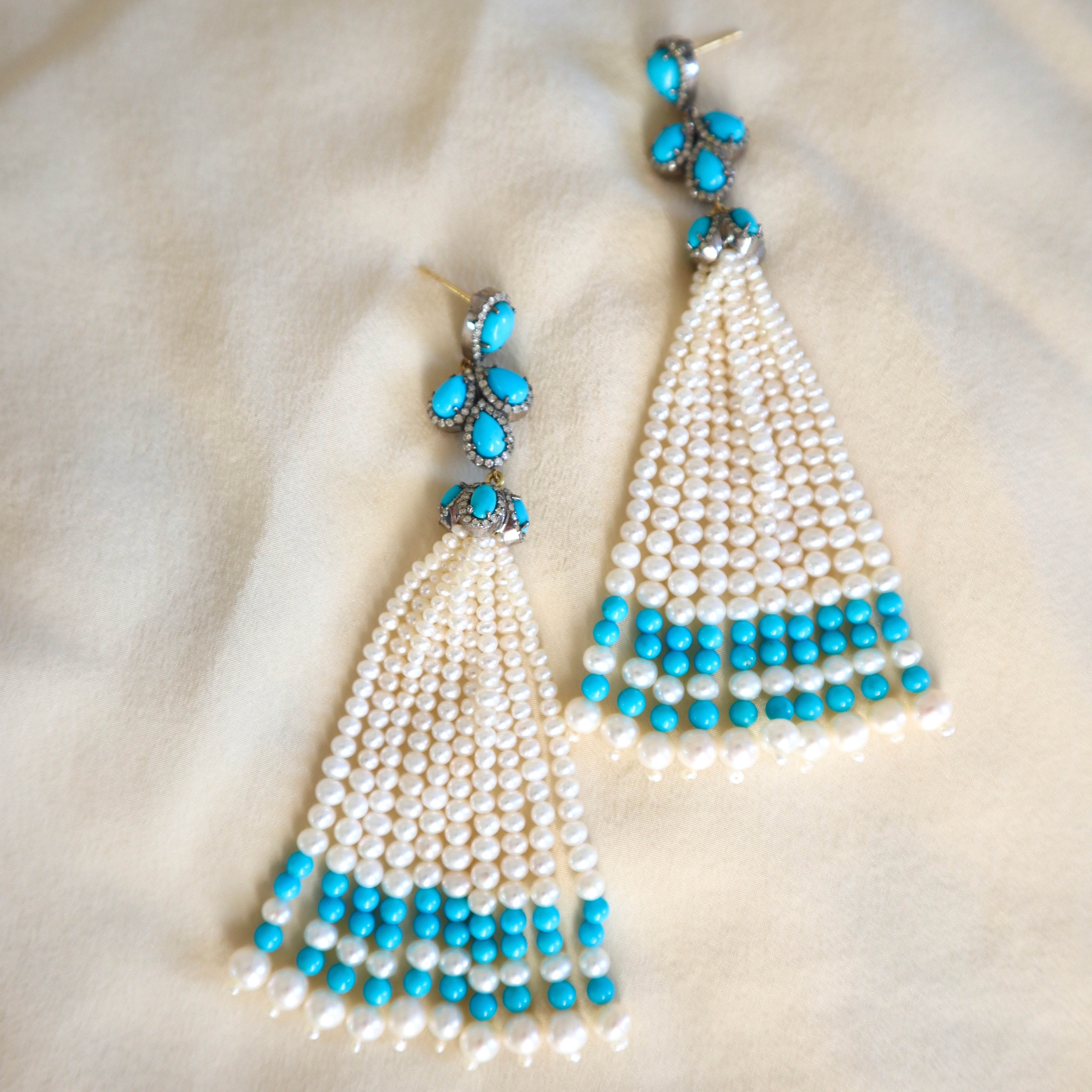 Neela Jharna Earrings