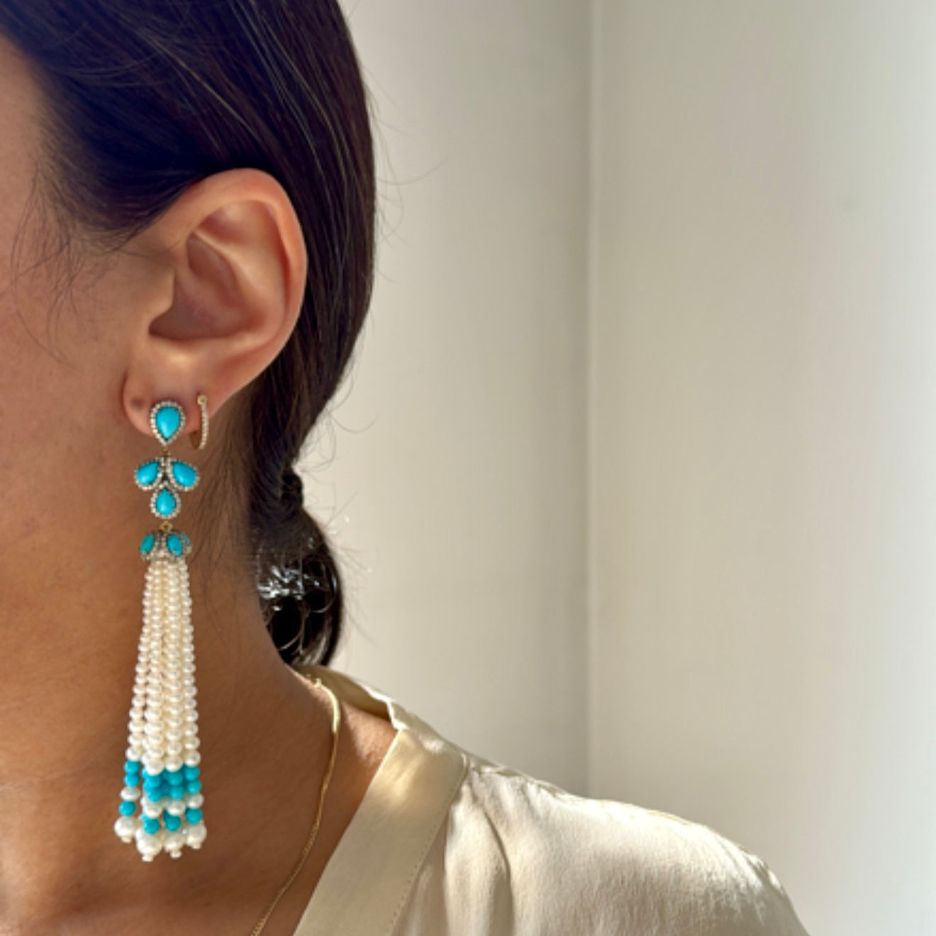 Neela Jharna Earrings