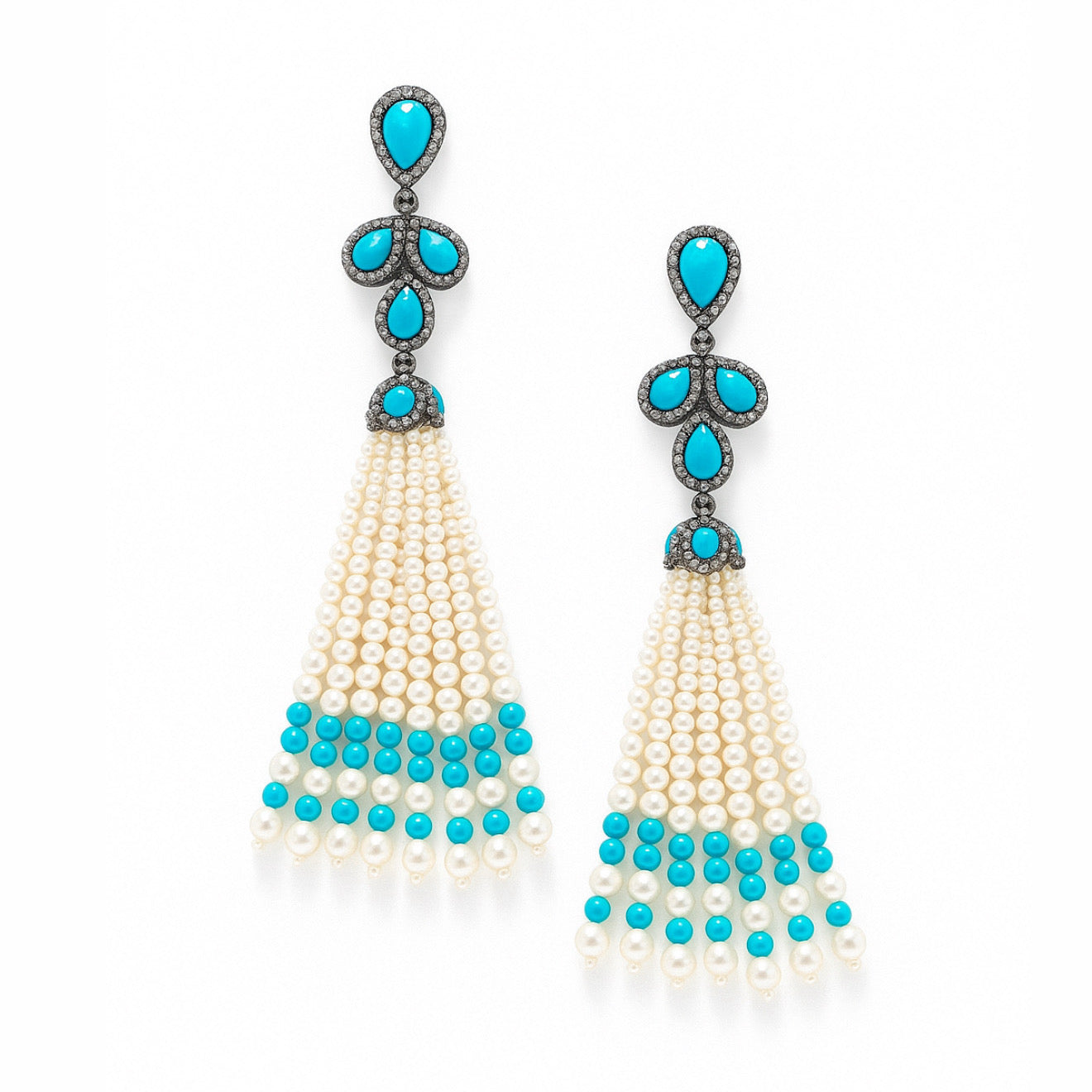 Neela Jharna Earrings