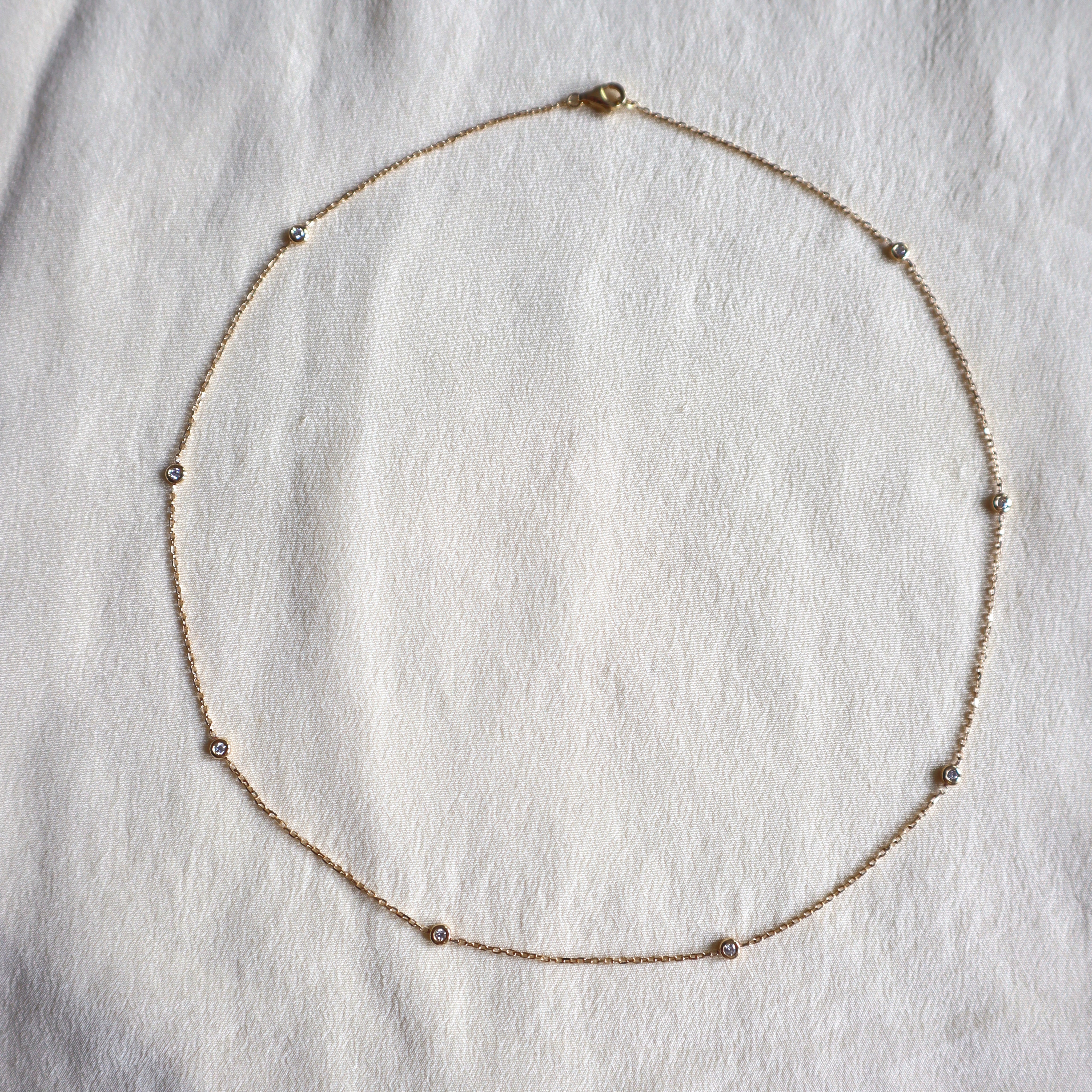 Diamond Station Necklace