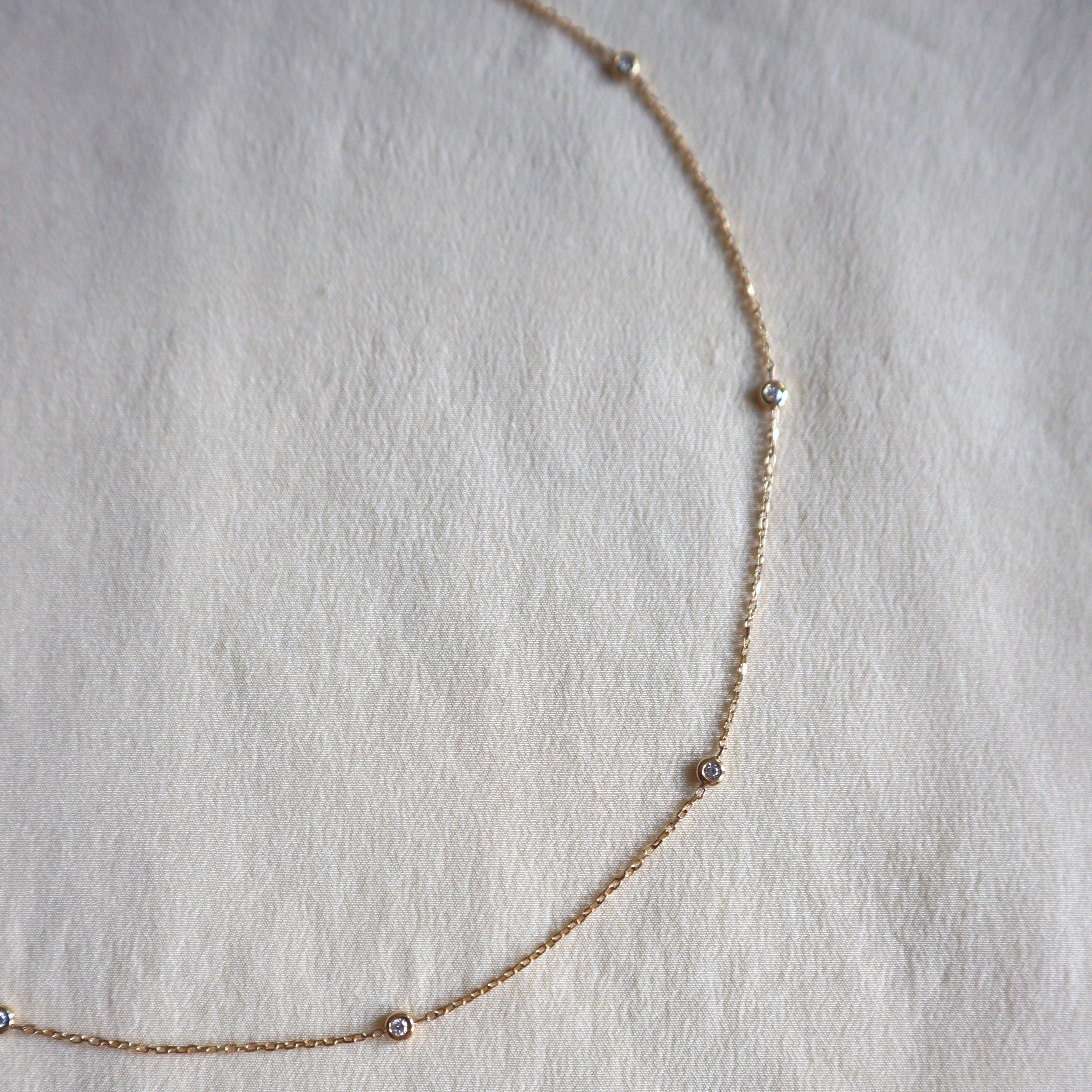 Diamond Station Necklace