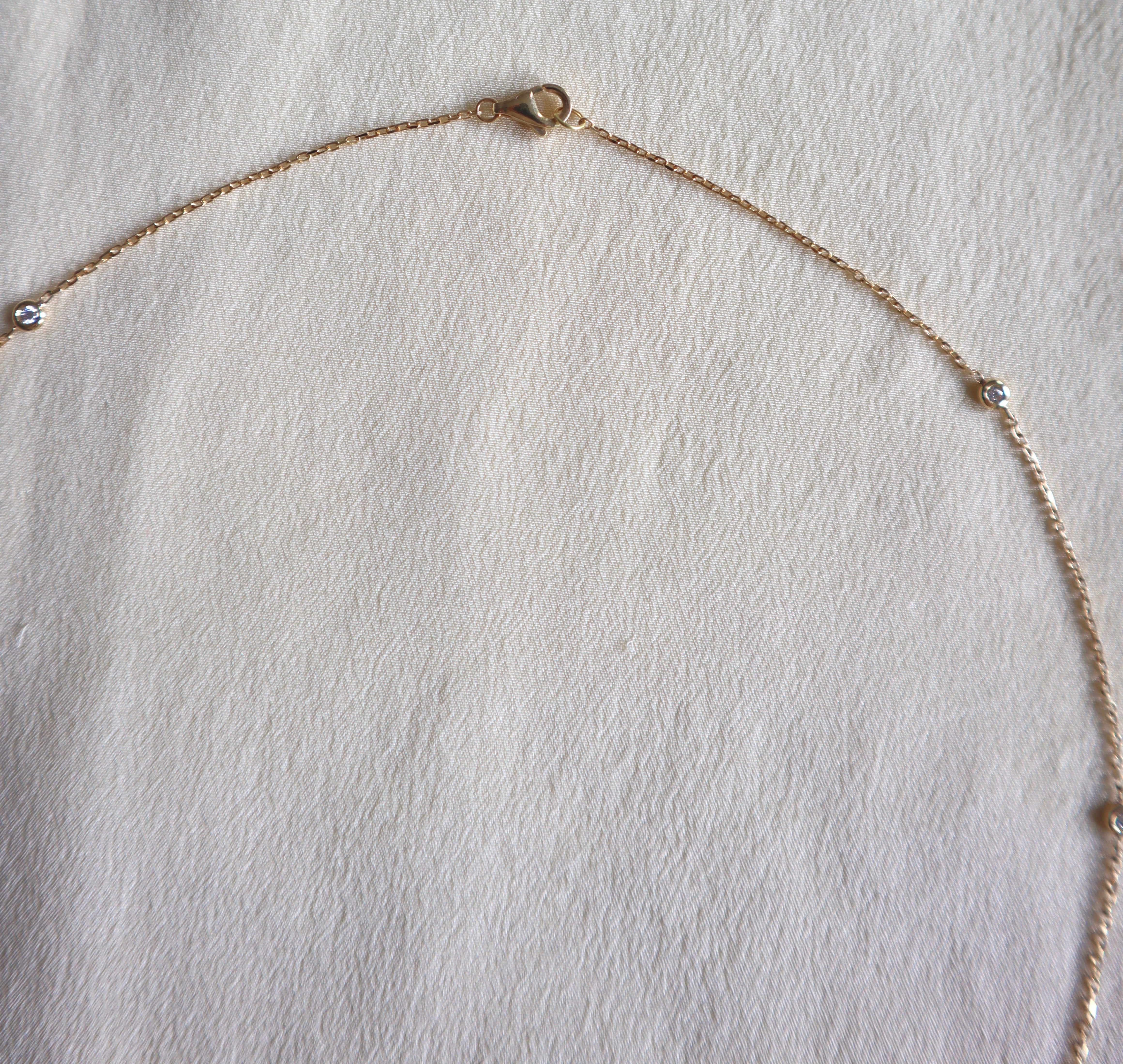 Diamond Station Necklace