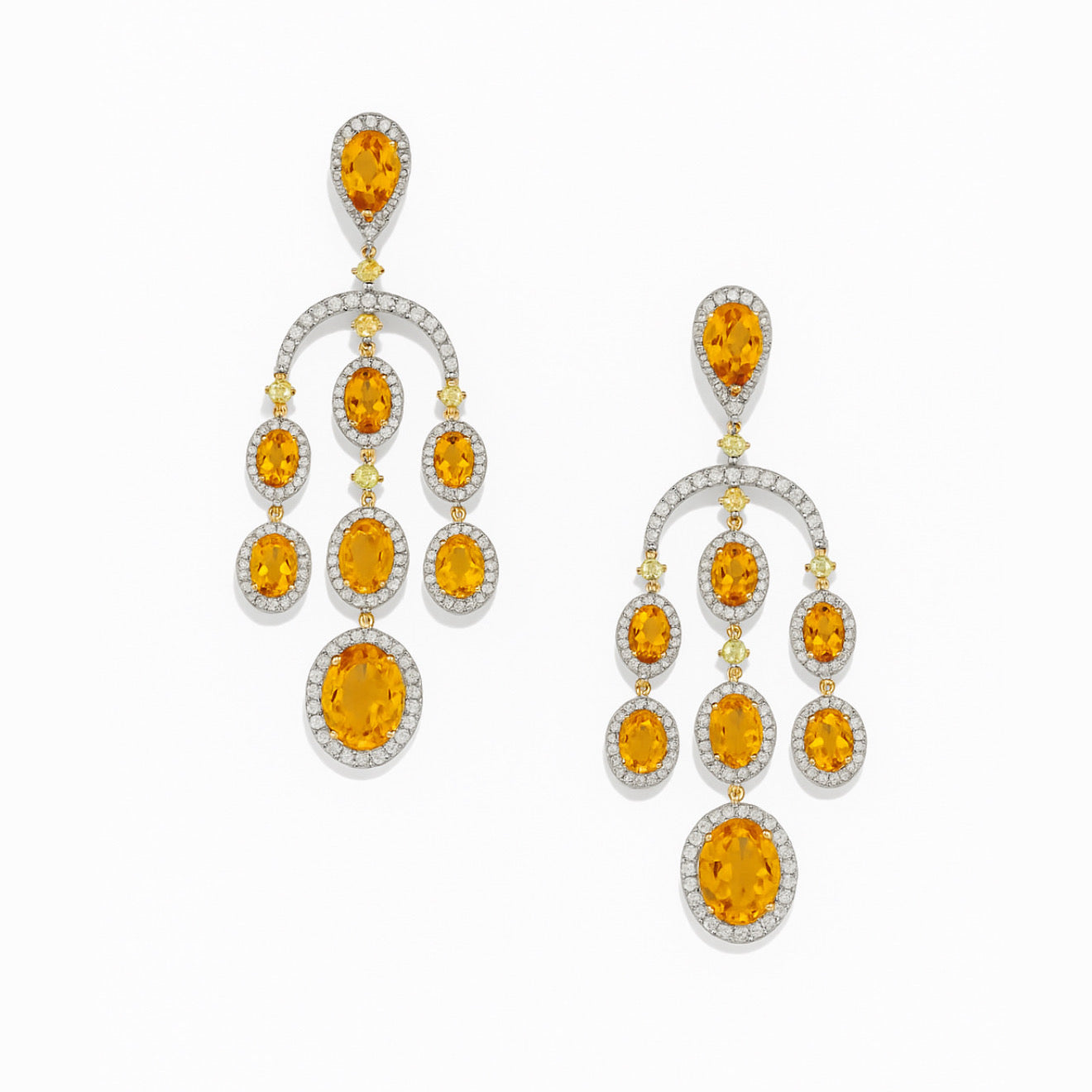 Amber Cascade Earrings